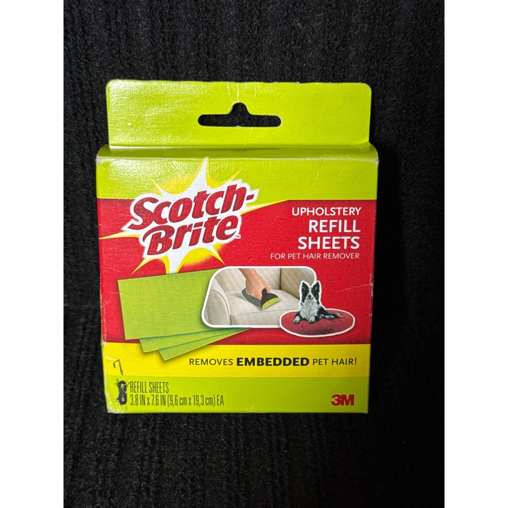 Scotch-Brite Upholstery Refill Sheets Pet Hair Remover 3M 7 Count 1395